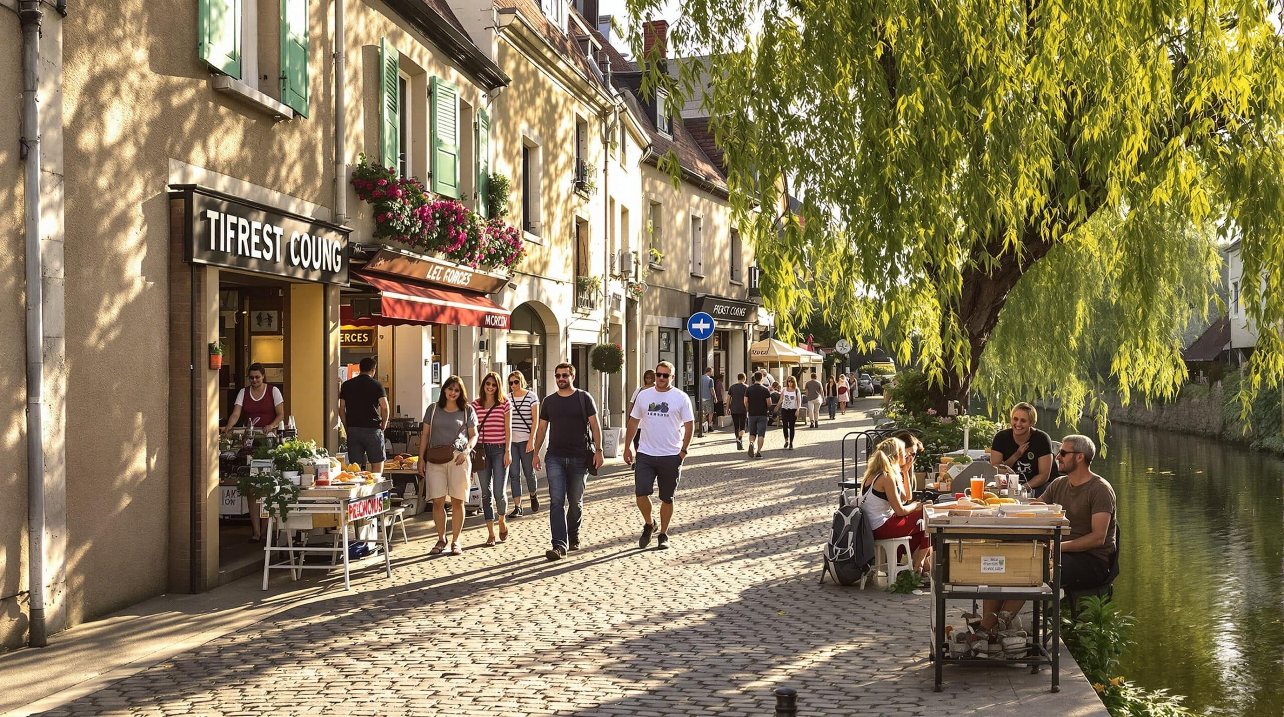 Moret-sur-Loing, le village francilien, près de Paris