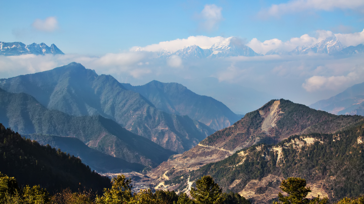 cap sur les montagnes en inde