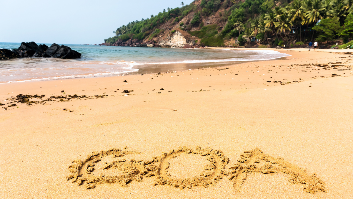 La plage de Goa en Inde