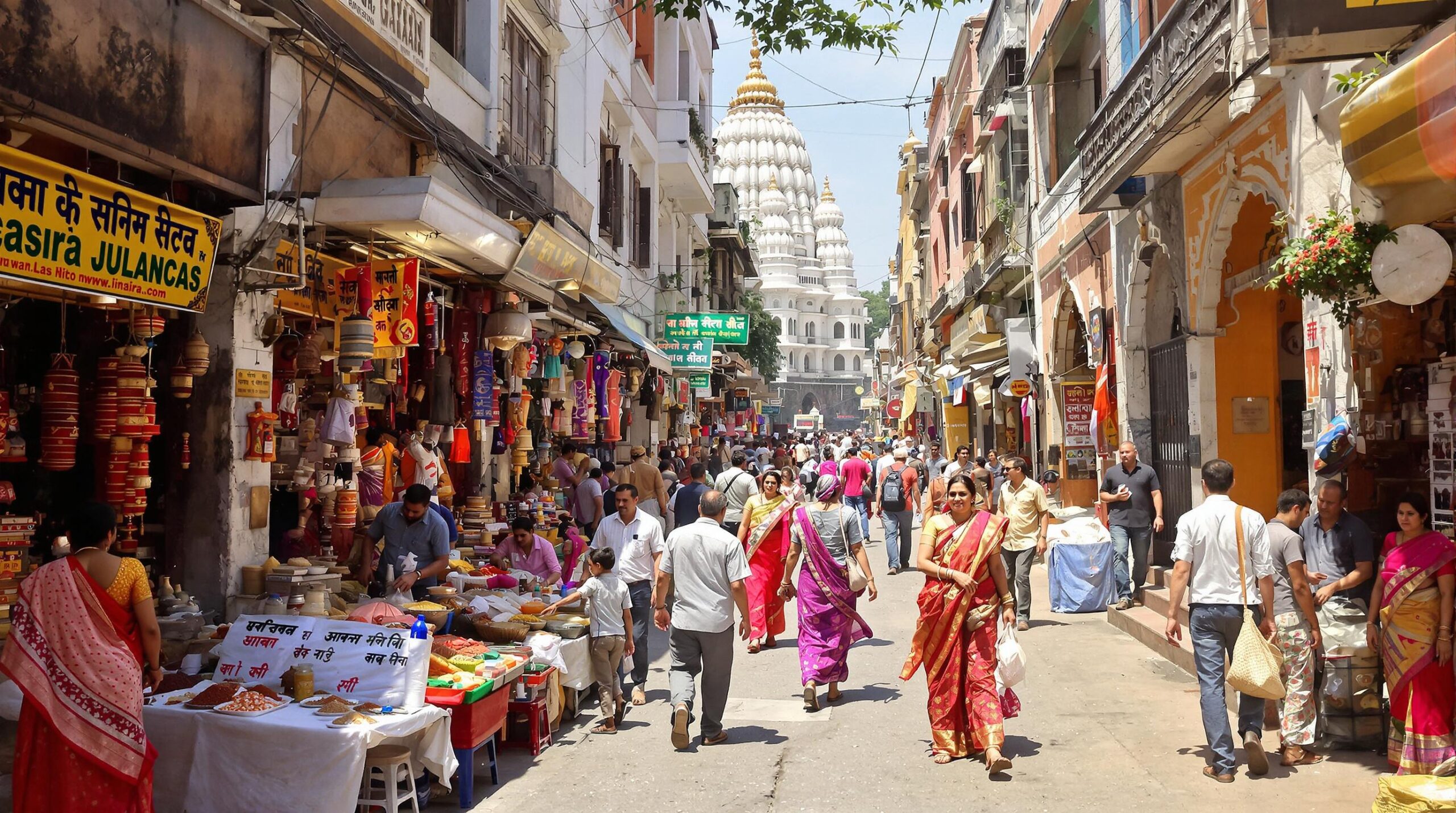 Marcher dans les villes indiennes
