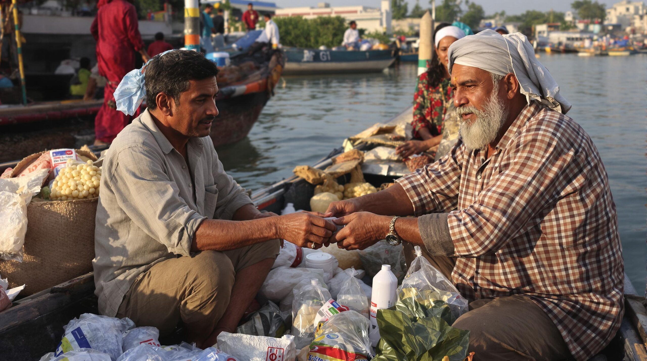 Le marché flottant de Srinagar