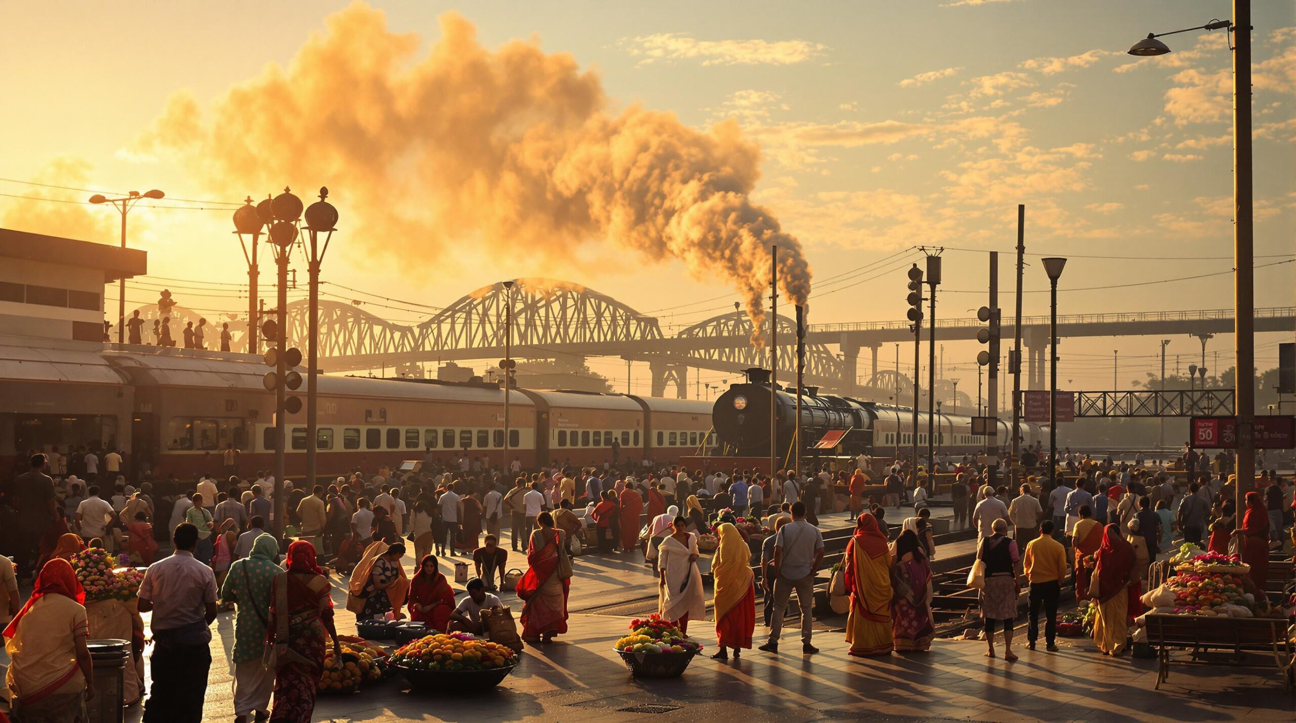 Voyage en train de Kolkata à Delhi