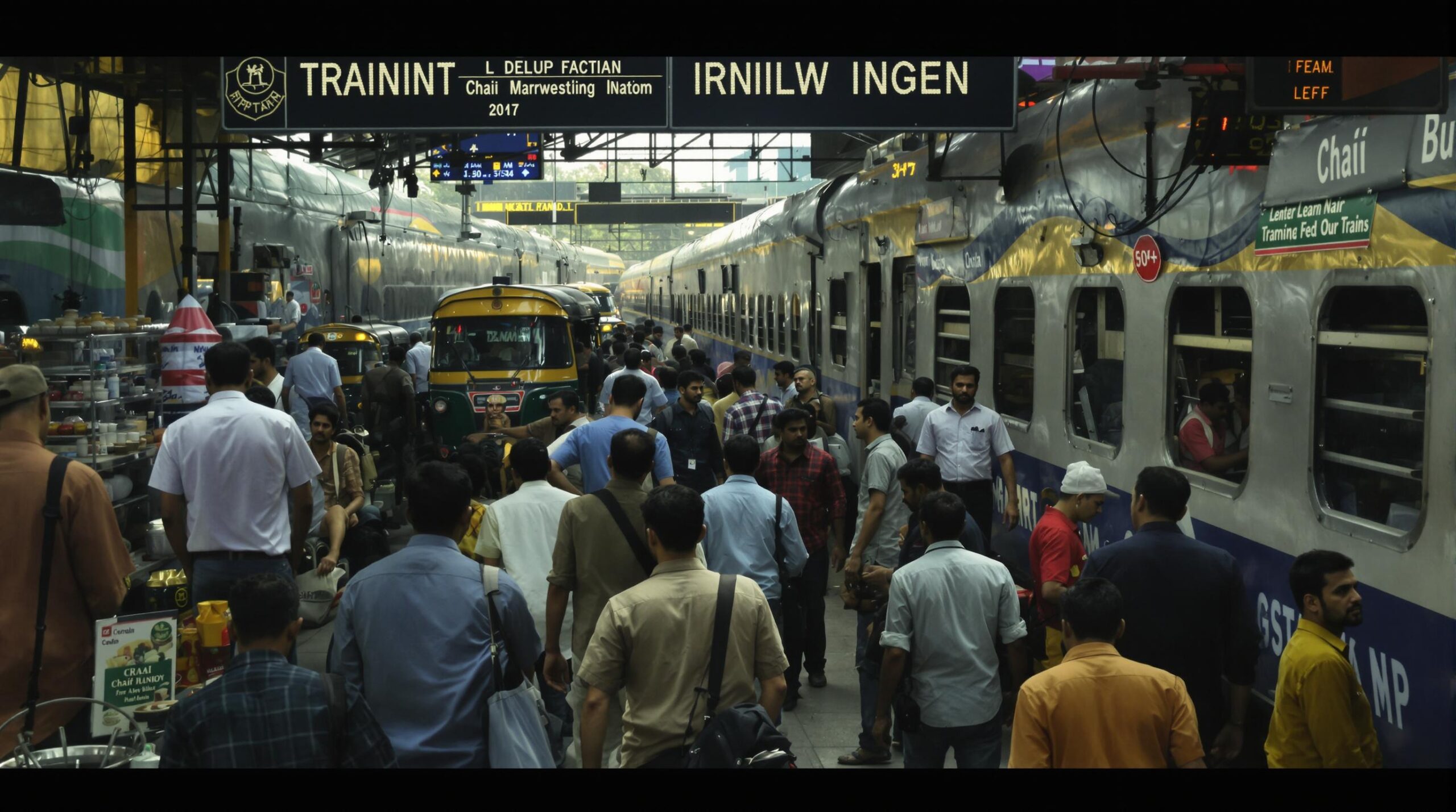 Rater son train en Inde, une routine