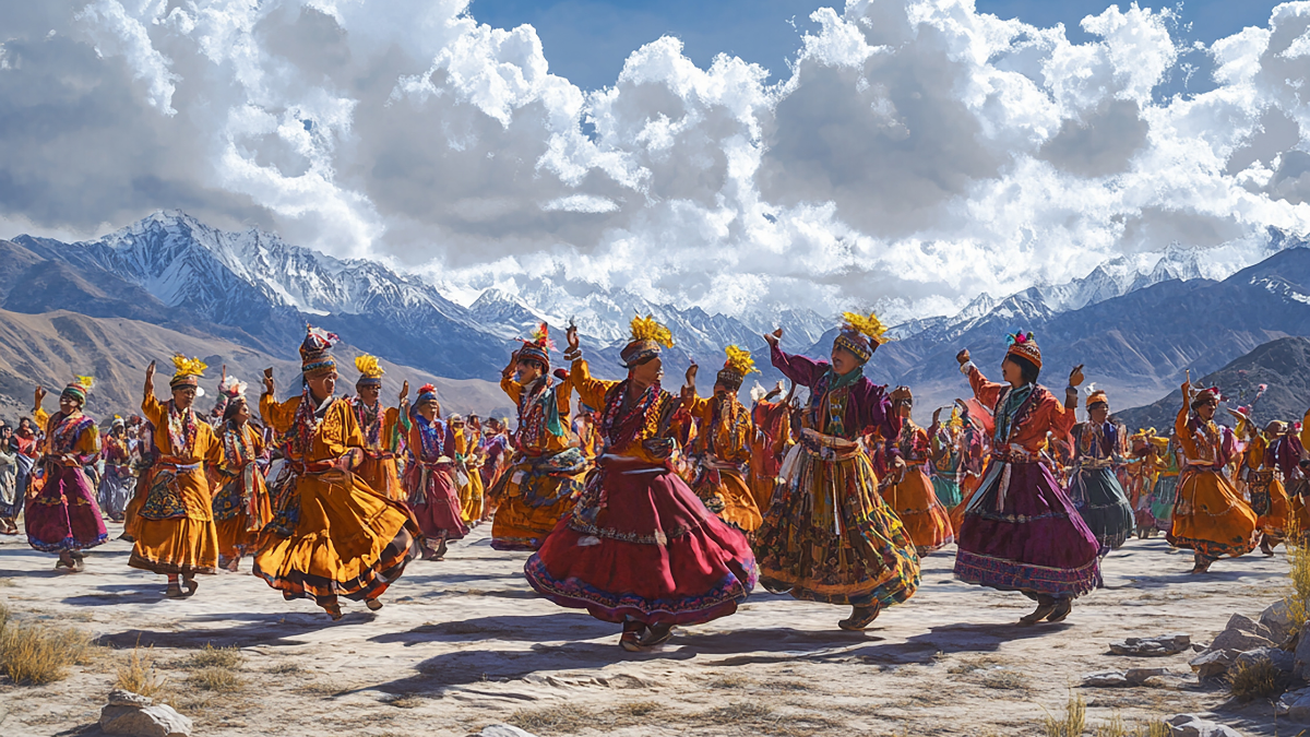 Un festival au Ladakh