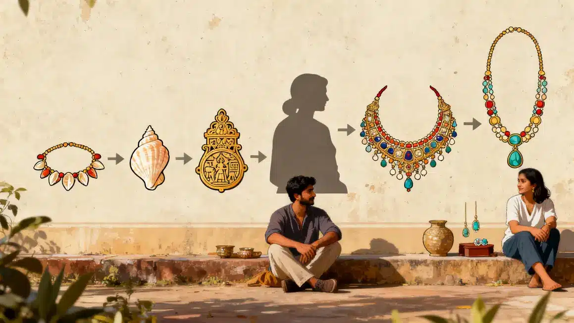 evolution bijoux indiens coquillages or moghols modernes