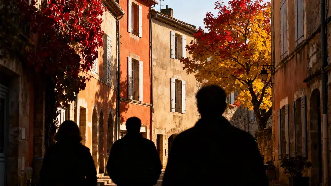 Rue ancienne Clisson automne couleurs mediterraneennes