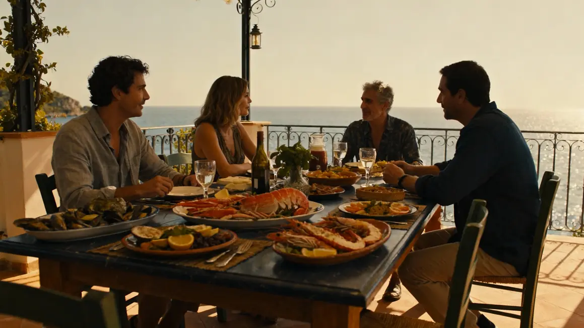 Cuisine méditerranéenne en terrasse retraités Bizerte