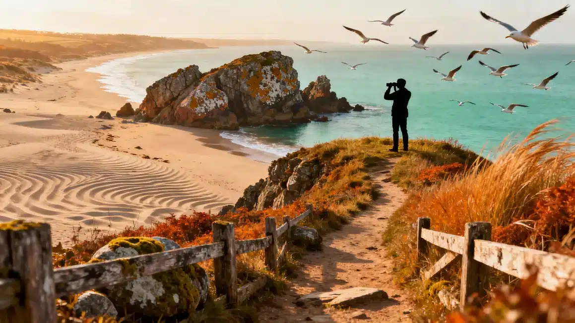Sentier côtier ile Dumet paysages automne