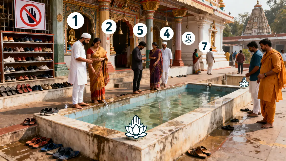 Signes d'alerte avant de visiter un temple indien