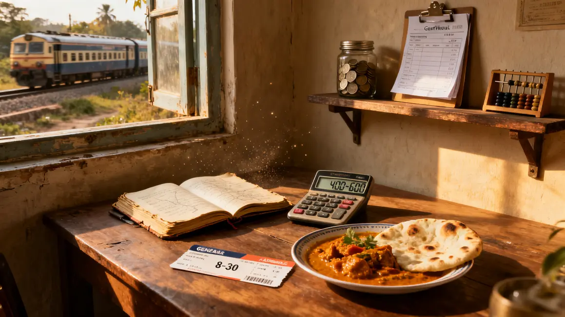 tableau budget Rajasthan billet avion guesthouse repas