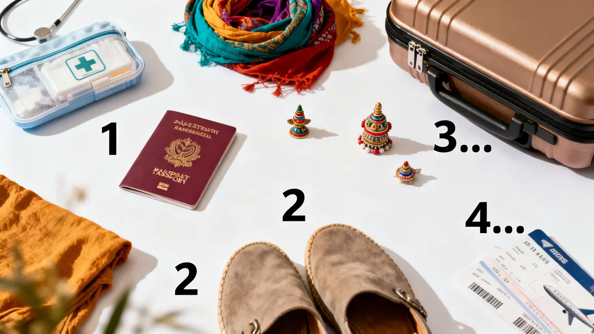 Objets essentiels pour fetes indiennes checklist