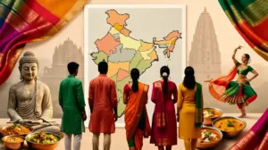 Collage moderne culture indienne photo realiste