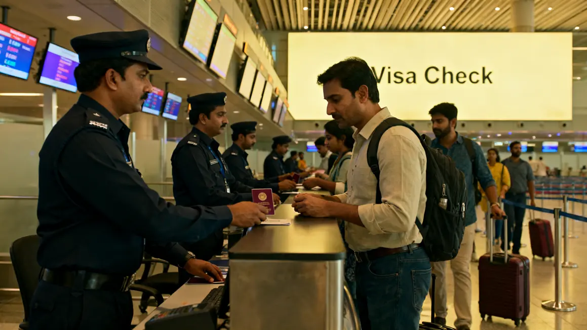controle frontalier visa Inde