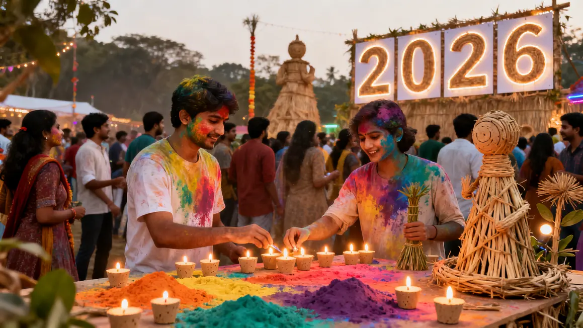 culture indienne en 2026 holi 2026 bougies eco-poudres