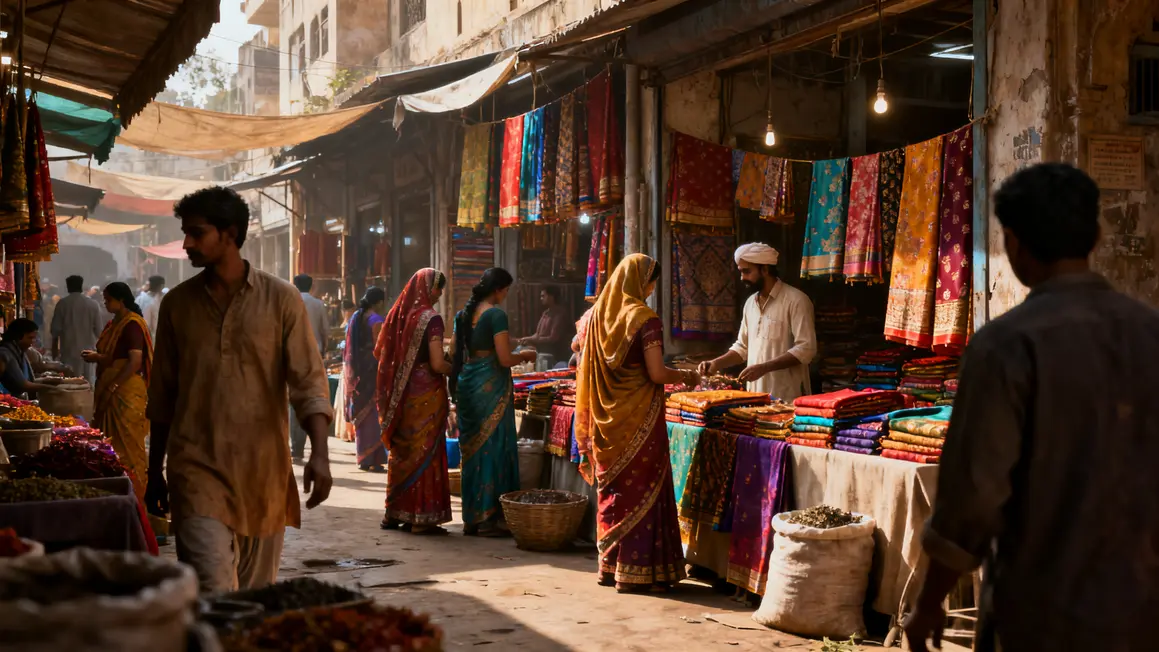 culture indienne en 2026 marché sari diversité