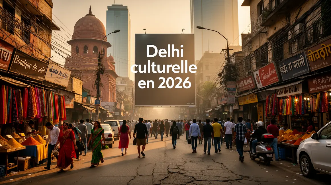 Delhi culturelle en 2026 avenue animée monuments marchés