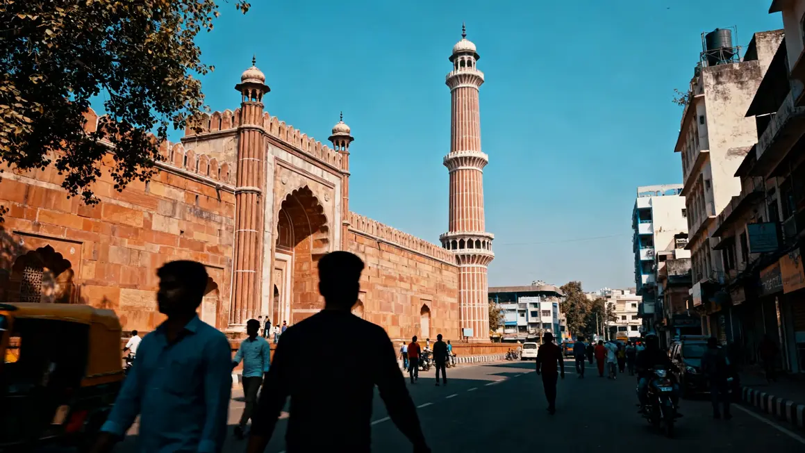 Delhi culturelle Fort Rouge Jama Masjid avenue moderne