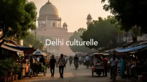 Delhi culturelle panorama monuments marchés scène urbaine