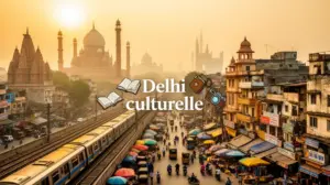 Delhi culturelle carte postale urbaine monuments marchés