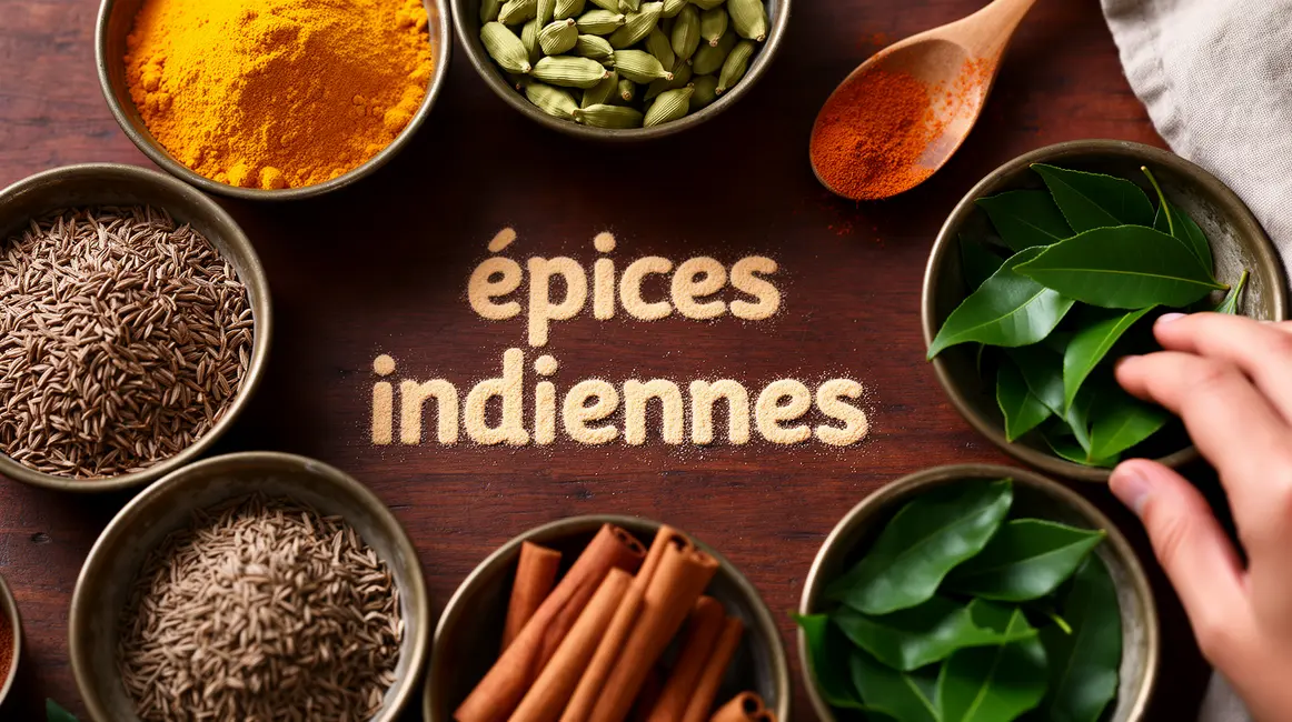 epices indiennes colorees assortiment photorealiste