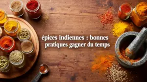 table bocaux epices indiennes gain de temps