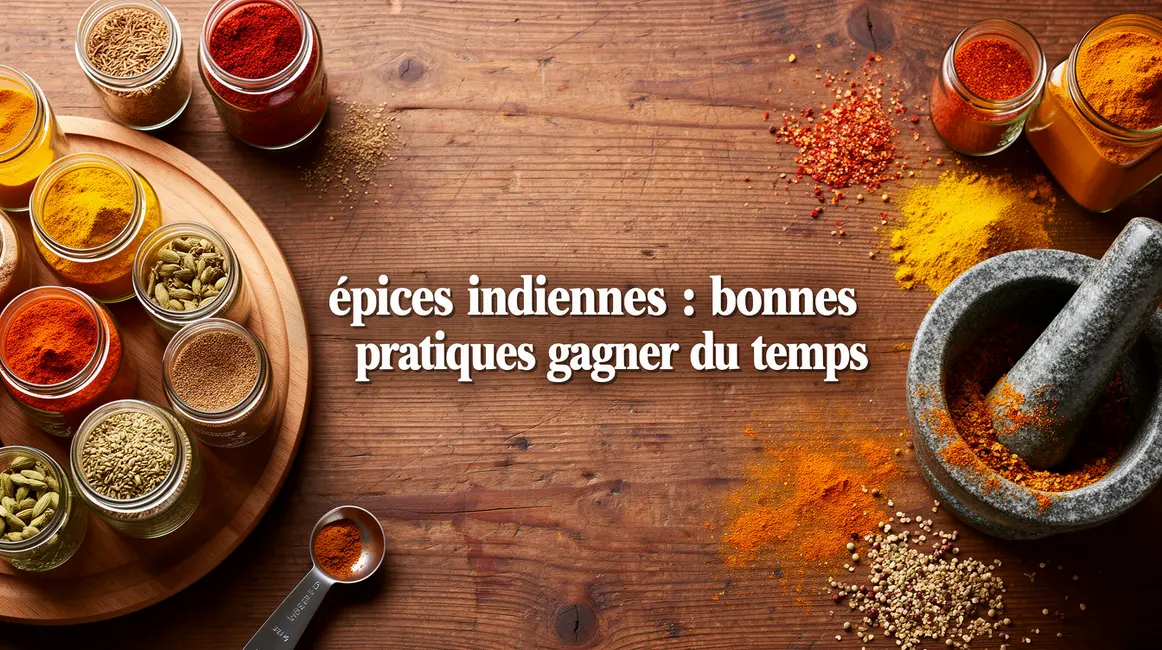 table bocaux epices indiennes gain de temps