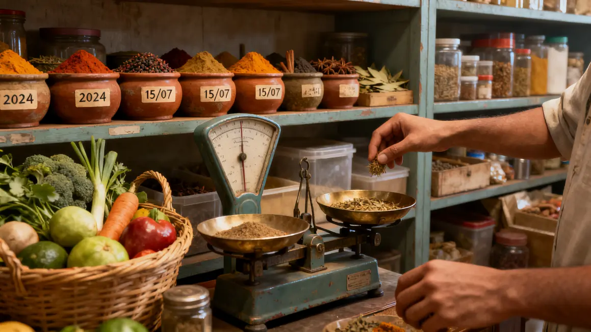 epices indiennes pots datés stockage cuisine
