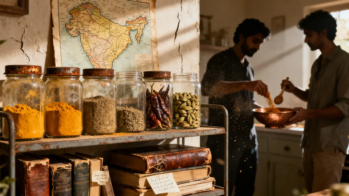 pots d'epices indiennes et transmission de masala