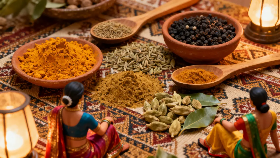 epices indiennes tradition cuisine curcuma cumin