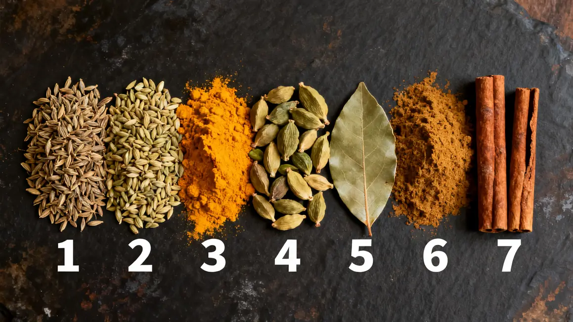 epices indiennes incontournables bases photorealiste