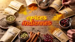 epices indiennes sachets bols bois