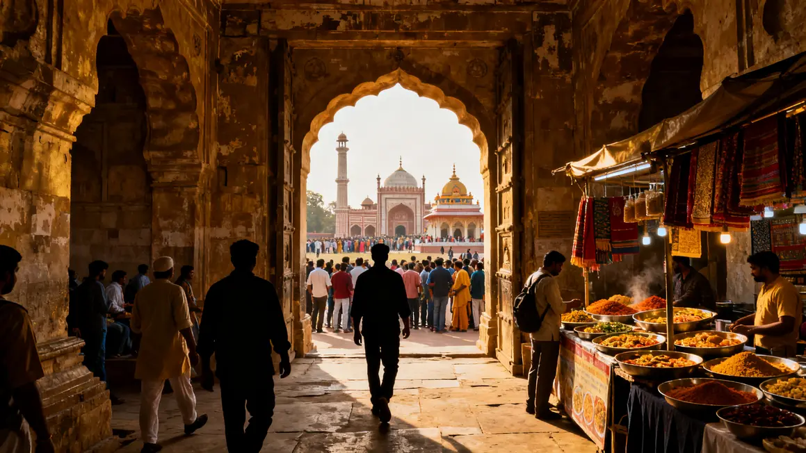 Visite de monument, temple et marché à Delhi