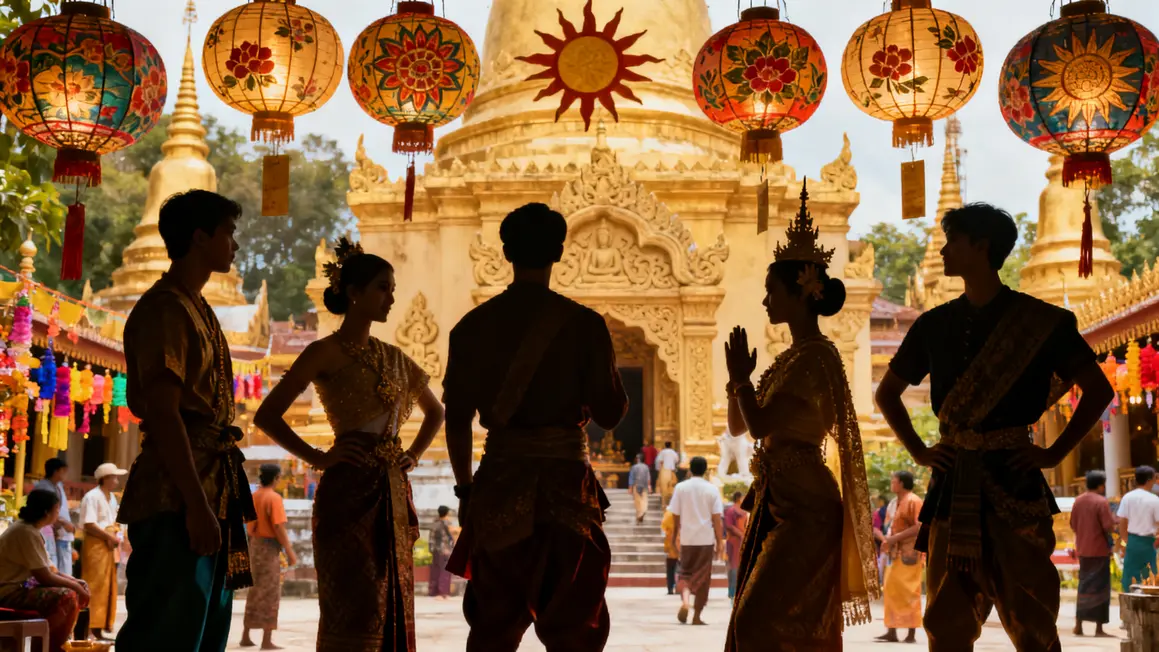fetes indiennes personnes temples couleurs ambiance collective
