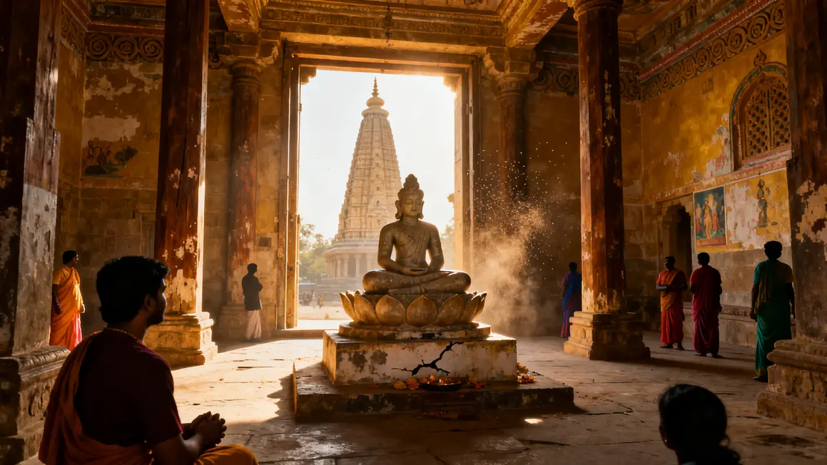 sanctuaire central temple indien, divinité