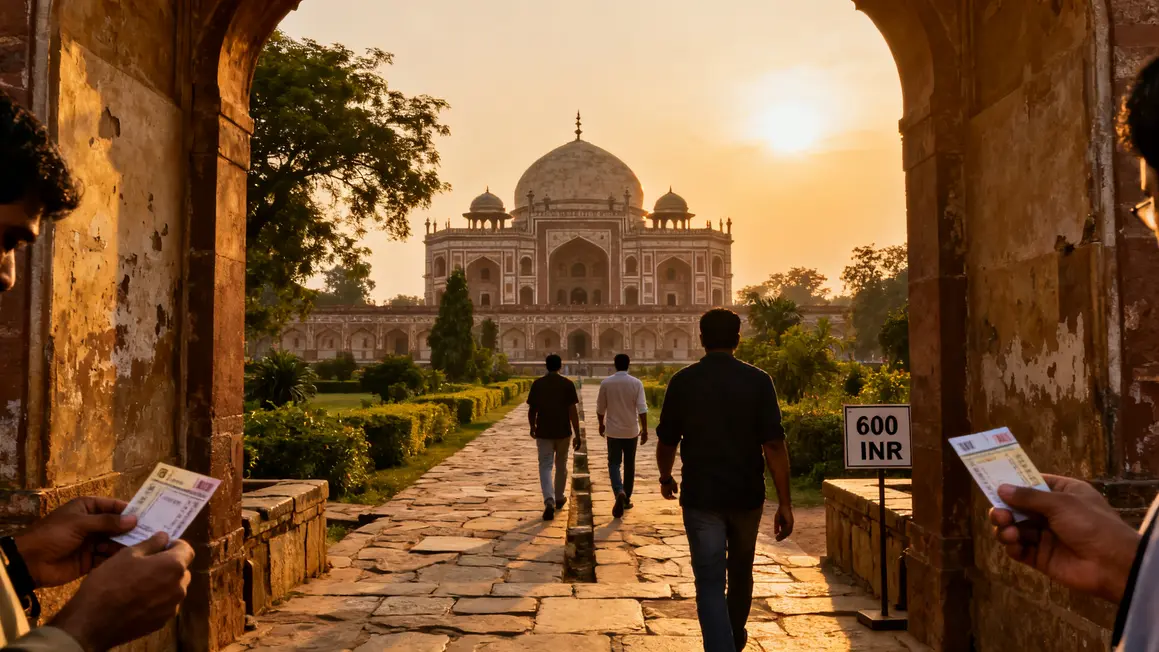 Fort Rouge Tombeau Humayun au lever du soleil visite économique