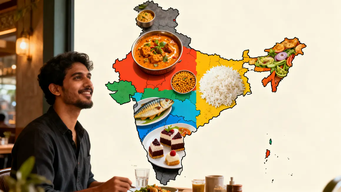 Diversité régionale indienne 2026, carte des plats typiques