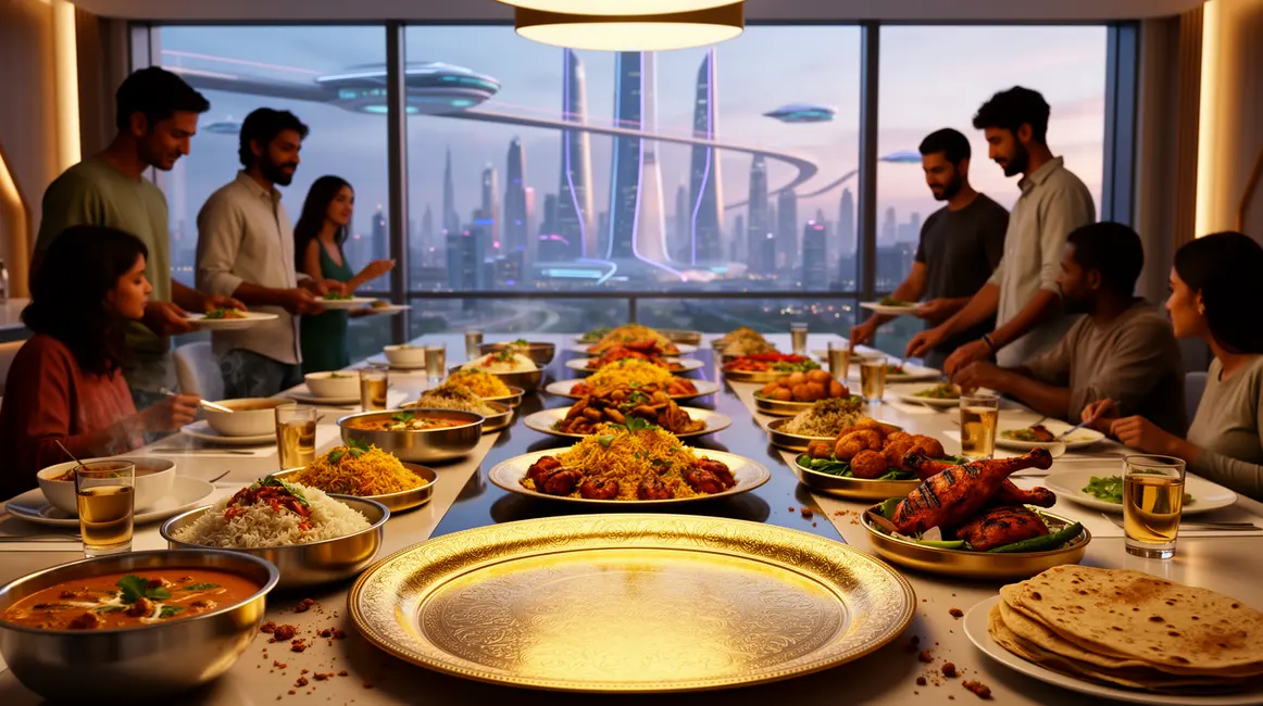 buffet indien futuriste gastronomie indienne 2026