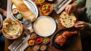 table restaurant indien plats cultes avec texte gastronomie indienne questions