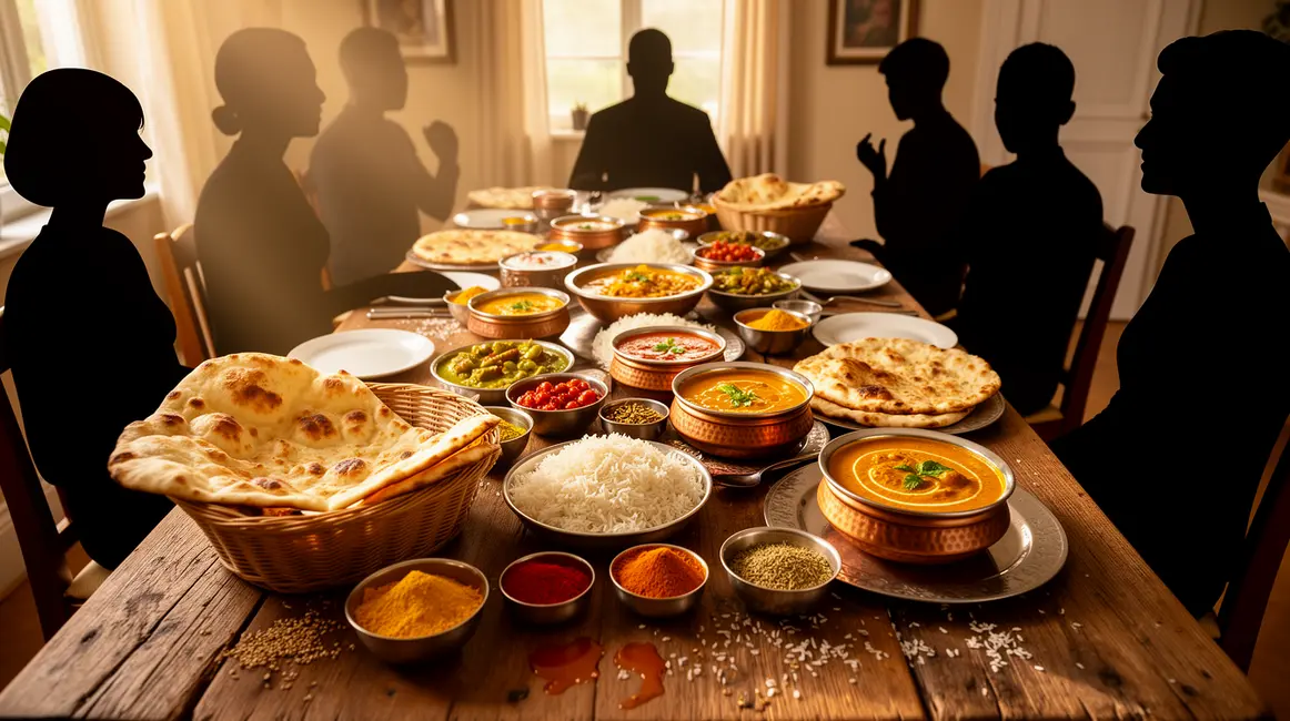 plats indiens traditionnels gastronomie table festive