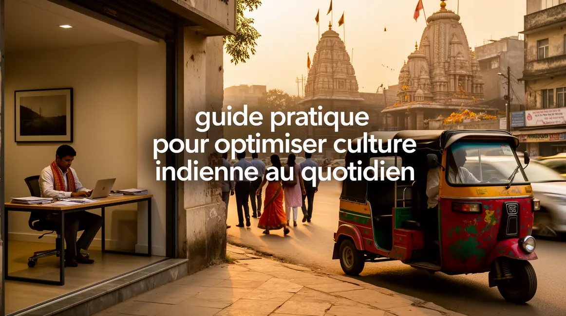 Scène urbaine indienne dynamique vie quotidienne guide