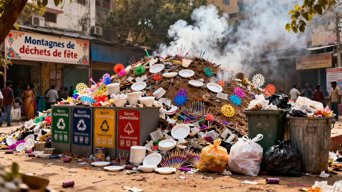 dechets plastique tri selectif pollution fetes indiennes