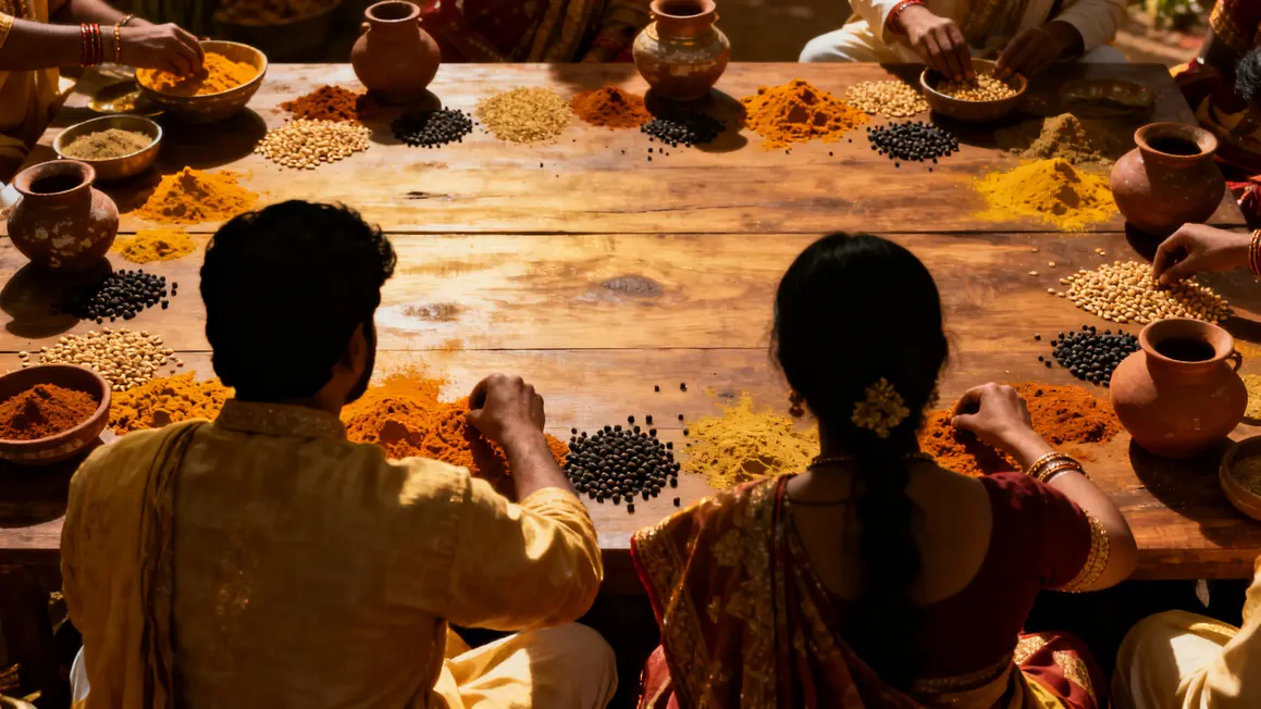 epices indiennes dans tradition locale