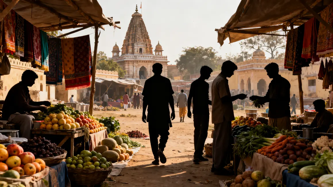 Marché Rajasthan authentique immersion traditions