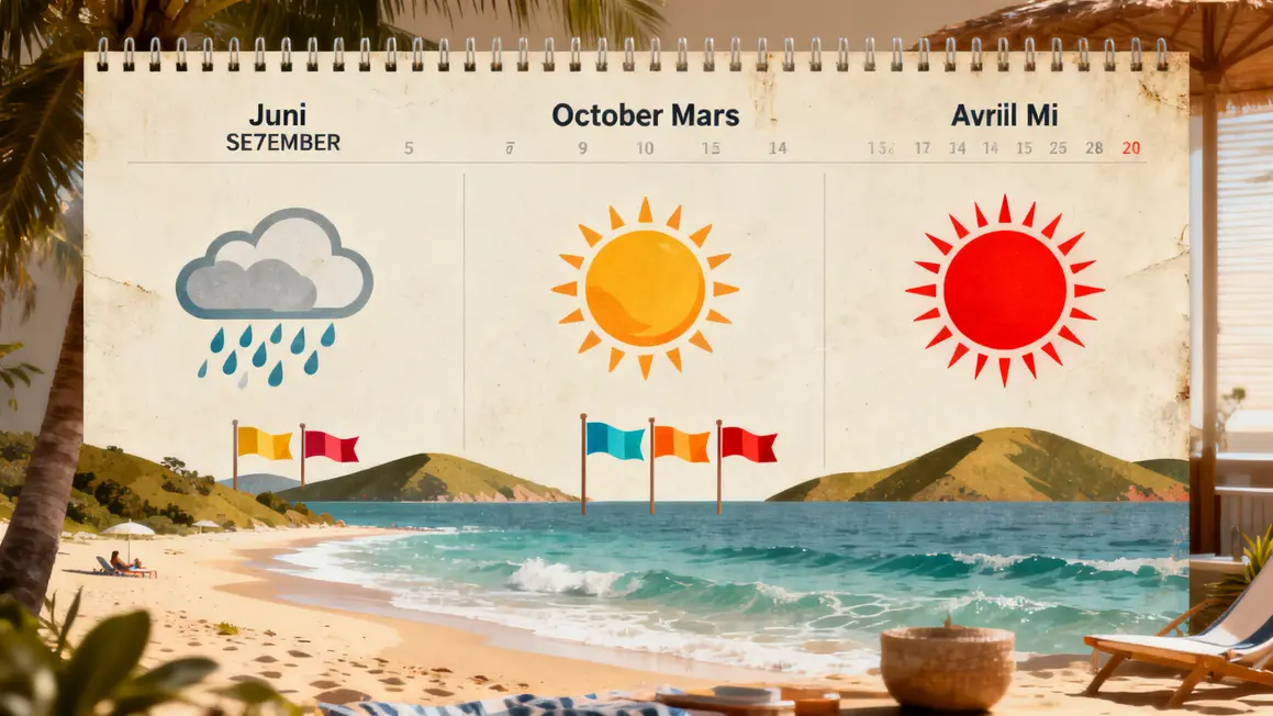 infographie climat calendrier voyage Inde du Sud