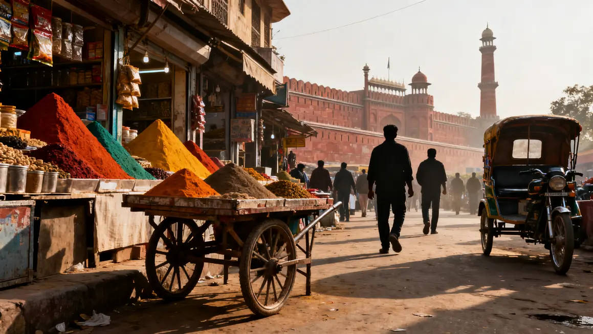 Old Delhi trésors historiques bazar épices