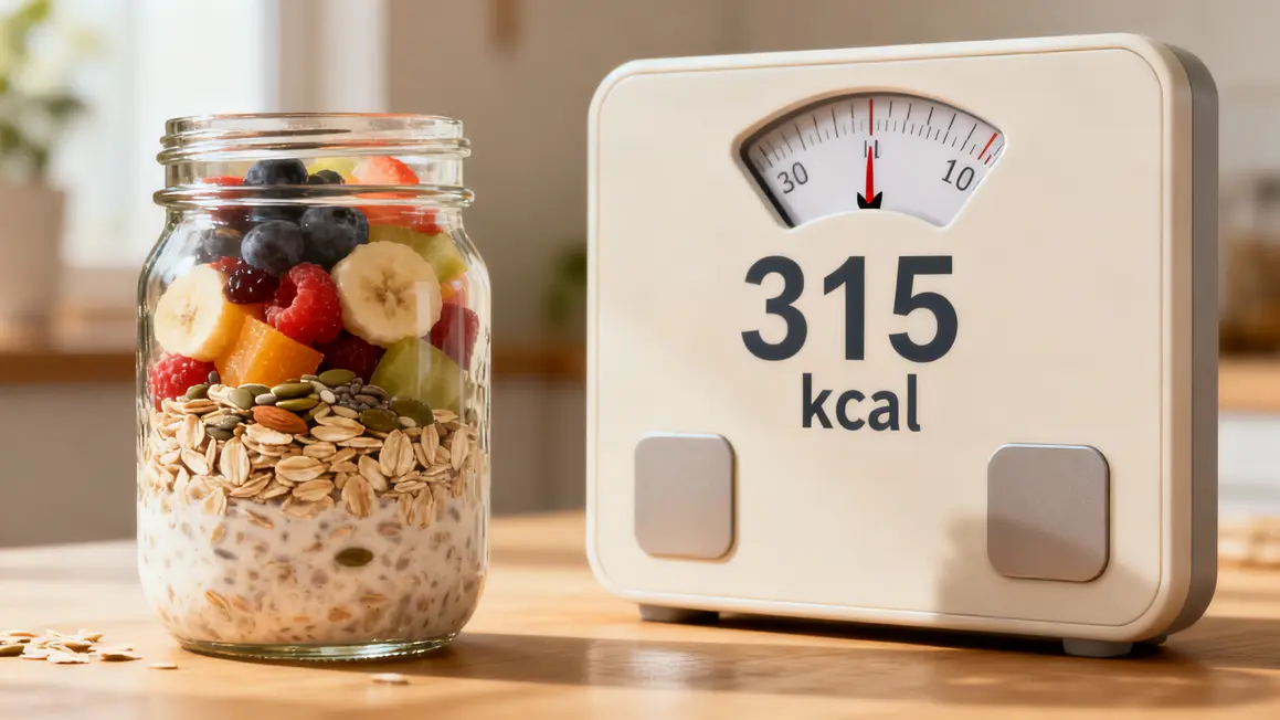 overnight oats reglette 315 kcal avantages perte de poids