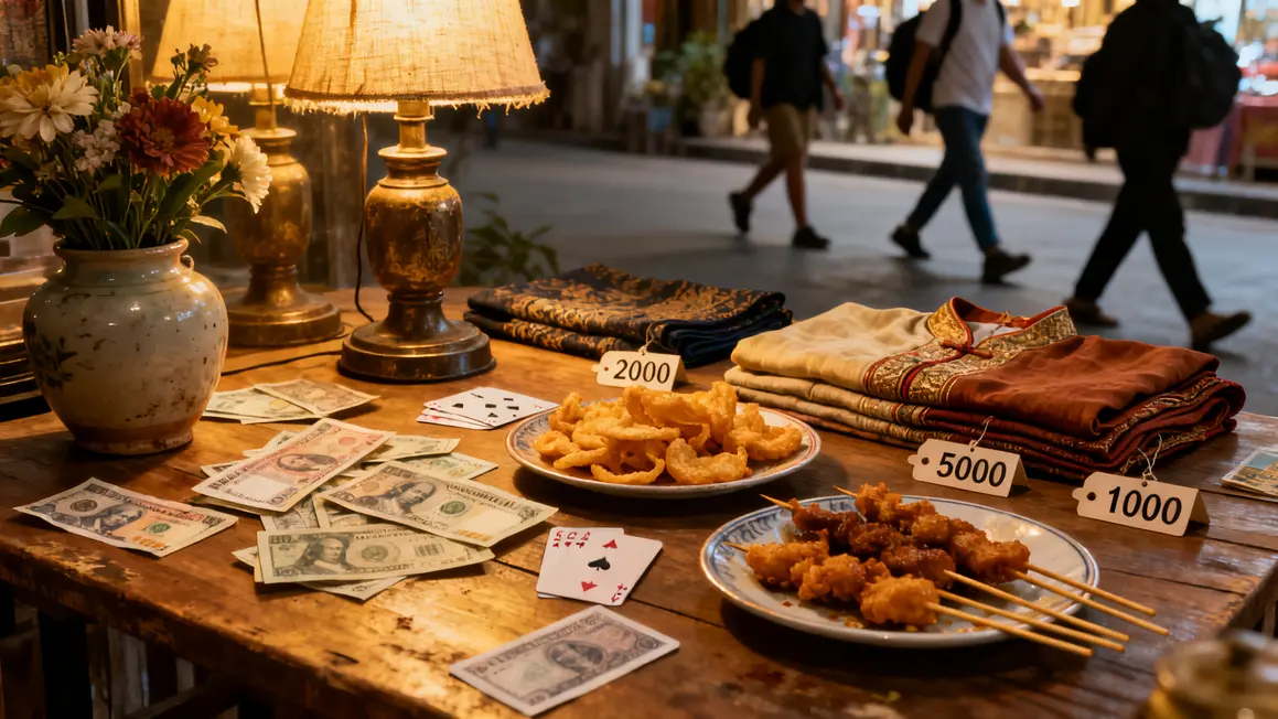 tableau postes dépenses festivals indiens argent plats lampes vêtements