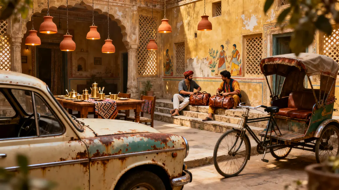Haveli Rajasthan transport authentique