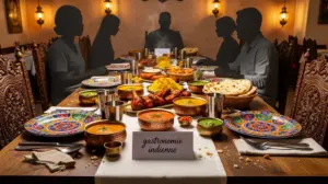 table restaurant indien plats variés gastronomie indienne