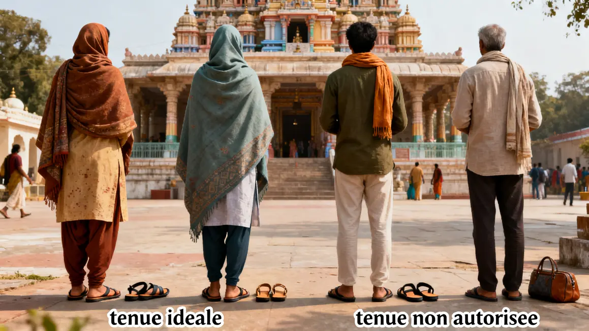 Tenue ideale temple indien habits visiteurs